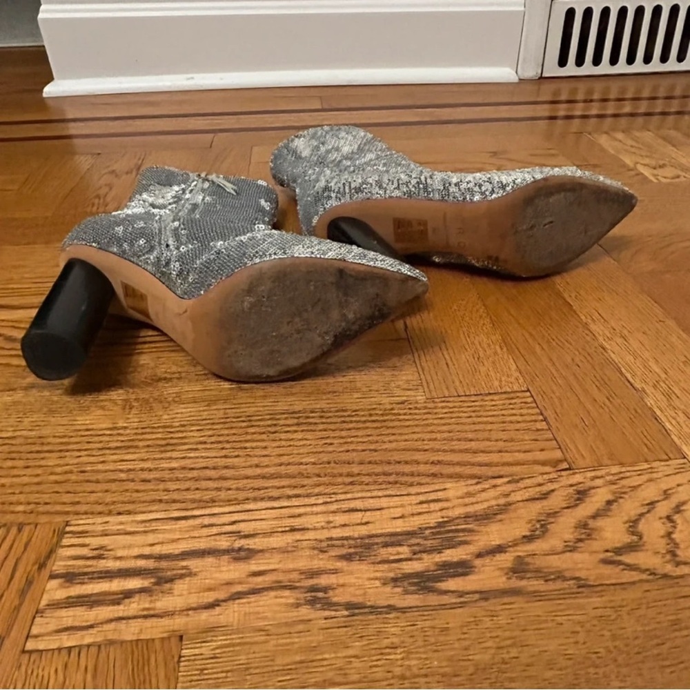 IRO Silver Sequin Heeled Boots - Picture 5 of 6